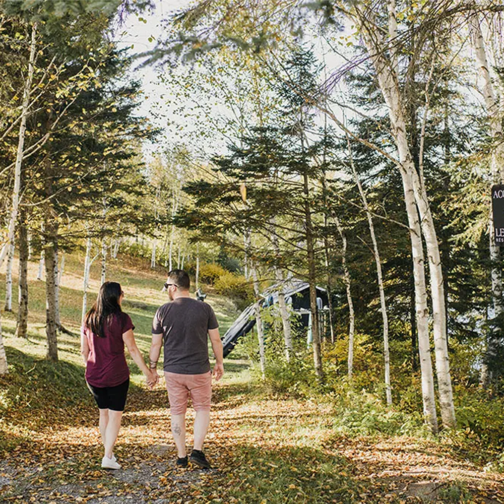 Hiking the trails of the 140-acre estate